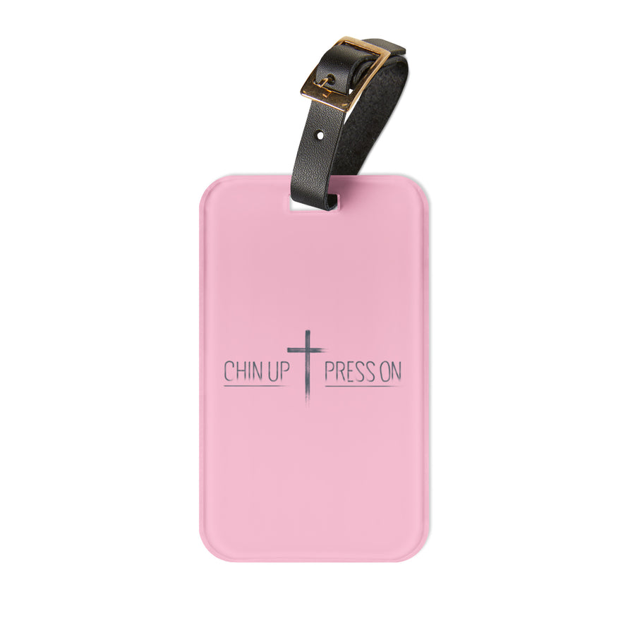 Luggage tag product photo.